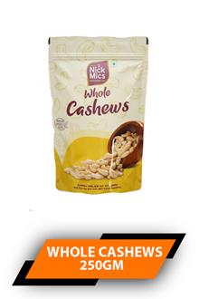 Nickmics Cashew Whole 250gm